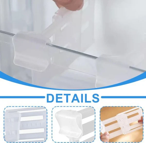 P-87213236768034-20260406094709.webp Unyqoos® Verstelbare lade-organizers voor koelkast en keuken met tien stuks