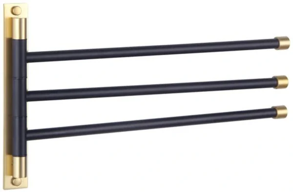 P-87213236778860-20260405184110.webp Unyqoos® Stijlvolle en ruimtebesparende handdoekhouder met drie draaibare armen