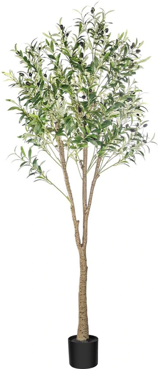 Unyqoos® Grote kunstmatige olijfboom in pot voor binnen- en buitendecoratie