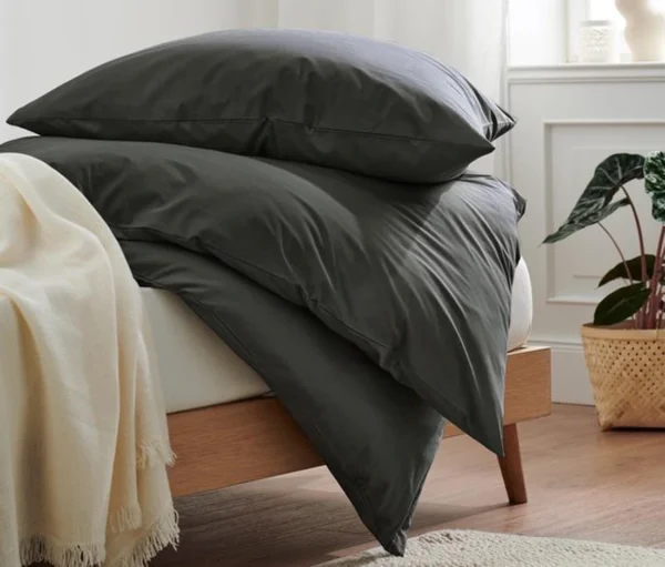 Unyqoos® Beddengoed Set Antraciet 135x200 cm 100% Katoen Luxe Slaapcomfort