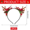 Unyqoos® Feestelijke Kerstgewei Haarbanden Set voor Dames en Kinderen