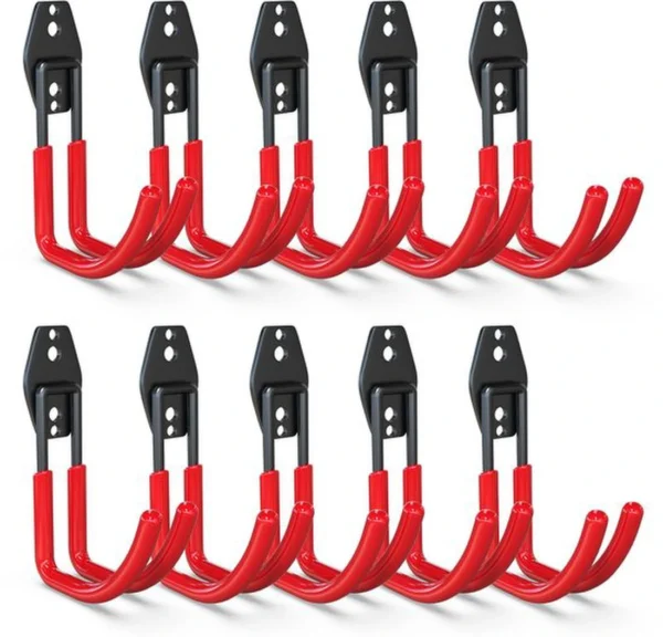 P-87213236835970-20260406121637.webp Unyqoos® Set van 10 multifunctionele wandhaken voor zware belasting in garage en tuin