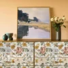 Unyqoos® Waterdicht Zelfklevend Bloemenbehang voor Stijlvolle Interieurdecoratie, 44 cm x 3 m