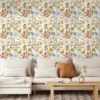 Unyqoos® Waterdicht Zelfklevend Bloemenbehang voor Stijlvolle Interieurdecoratie, 44 cm x 3 m