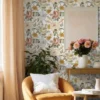 Unyqoos® Waterdicht Zelfklevend Bloemenbehang voor Stijlvolle Interieurdecoratie, 44 cm x 3 m