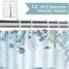 Unyqoos® Stijlvol Douchegordijn met Zeeschildpad Design en Blauwe Oceaan Thema, 180 x 180 cm, Inclusief Haken