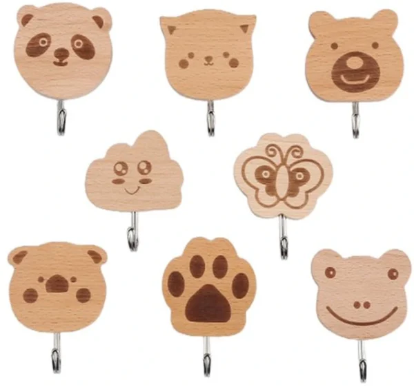Unyqoos® Charmante zelfklevende wandhaken met dierenontwerp voor elke ruimte