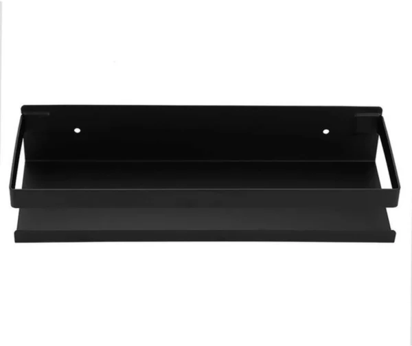 Unyqoos® Multifunctioneel Roestvrijstalen Wandrek voor Badkamer en Keuken, 30 cm, Zwart