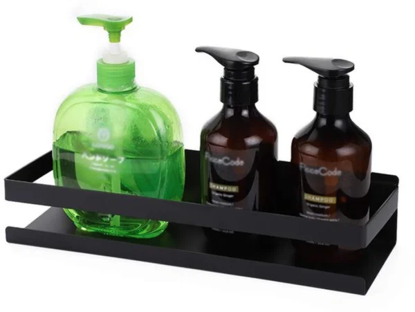 Unyqoos® Multifunctioneel Roestvrijstalen Wandrek voor Badkamer en Keuken, 30 cm, Zwart