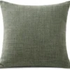 Unyqoos® Stijlvolle linnen kussenhoes in grijsgroen voor moderne interieurdecoratie