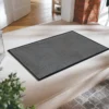 Unyqoos® Wasbare antracietgrijze deurmat voor binnen en buiten van 50x75 cm