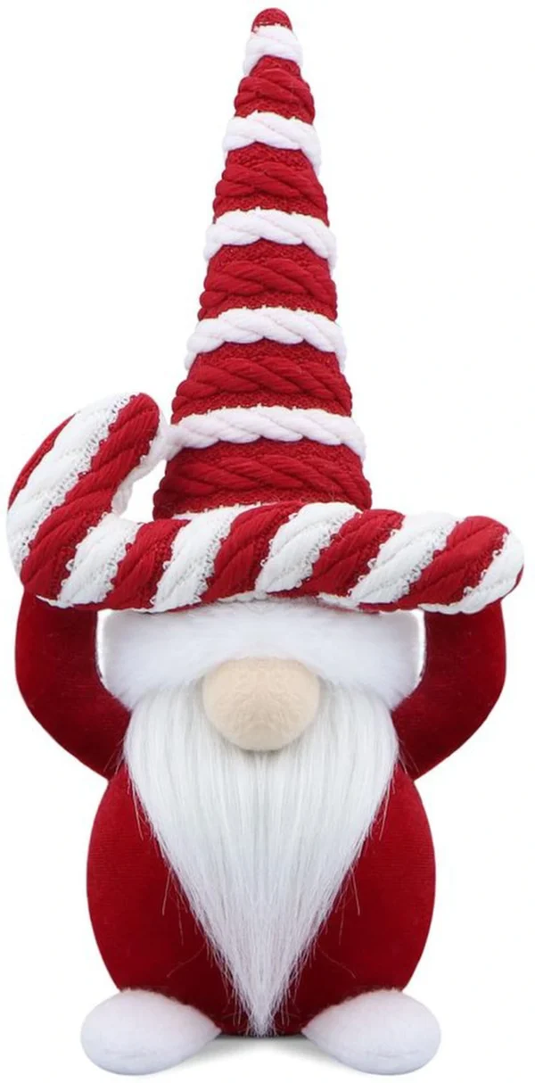 Unyqoos® Handgemaakte kerstdecoratie kabouters met zachte baarden en vlechten