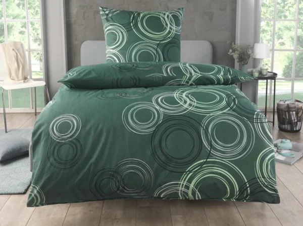 P-87213236895512-20260405105940.webp Unyqoos® Stijlvol katoenen beddengoed met cirkelpatroon en ritssluiting 135x200 cm