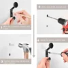 P-87213236919672-20260406115312.webp Unyqoos® Set van 6 zwarte wandhaken voor kleding, handdoeken en accessoires