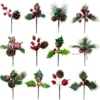 P-87213236922610-20260406092124.webp Unyqoos® Set van 12 decoratieve kersttakken met bessen en dennenappels voor feestelijke sfeer