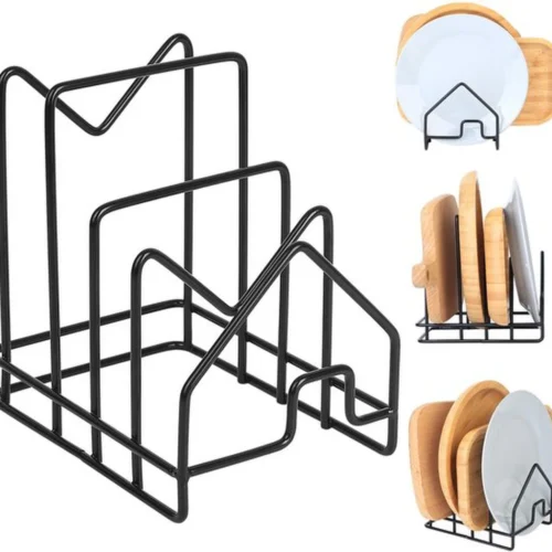 Unyqoos® Ruimtebesparende keukenorganizer voor snijplanken en pannendeksels