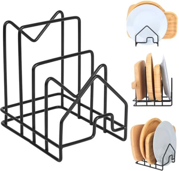 P-87213236924690-20260406100804.webp Unyqoos® Ruimtebesparende keukenorganizer voor snijplanken en pannendeksels