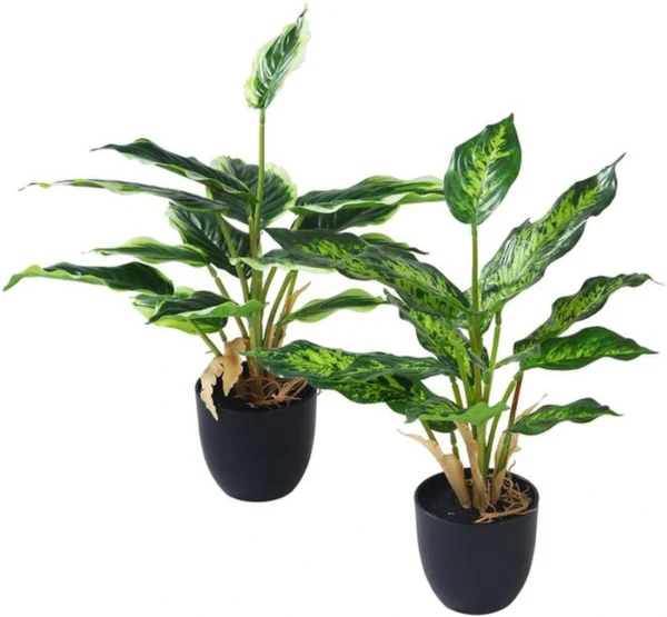 P-87213236936400-20260405140110.webp Unyqoos® Set van twee kunstplanten in pot voor decoratie thuis of op kantoor