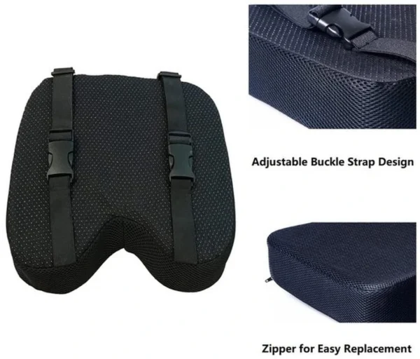 Unyqoos® Comfortabel zitkussen met memory foam voor indoor roeitoestellen