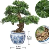 Unyqoos® Levensechte kunstbonsai met keramische pot voor stijlvolle interieurdecoratie