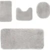 Unyqoos® Zachte en Absorberende Badmat Set van 4 Stuks met Antislip Eigenschappen voor Badkamercomfort