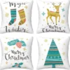 Unyqoos® Sfeervolle kussenhoes voor woonkamer en slaapkamer in kerstthema