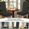 Unyqoos® Set van 4 elastische stoelhoezen voor diverse gelegenheden en interieurstijl