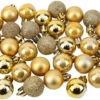 P-87213236992913-20260406092249.webp Unyqoos® Set van 96 decoratieve mini-kerstballen in rood, zilver en goud