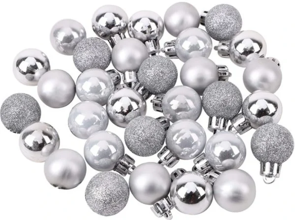 P-87213236992918-20260406092321.webp Unyqoos® Set van 96 decoratieve mini-kerstballen in rood, zilver en goud
