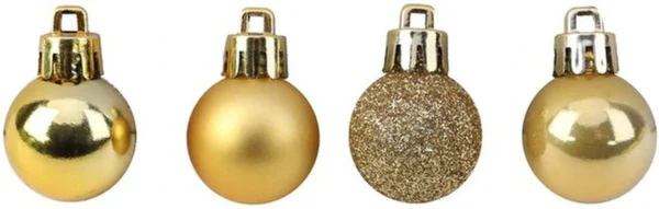 P-87213236992919-20260406092332.webp Unyqoos® Set van 96 decoratieve mini-kerstballen in rood, zilver en goud
