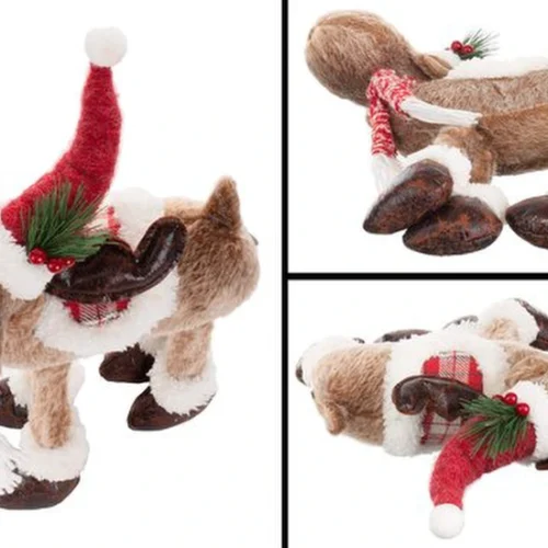 Unyqoos® Betoverende eland kerstdecoratie met charmante details voor elke ruimte