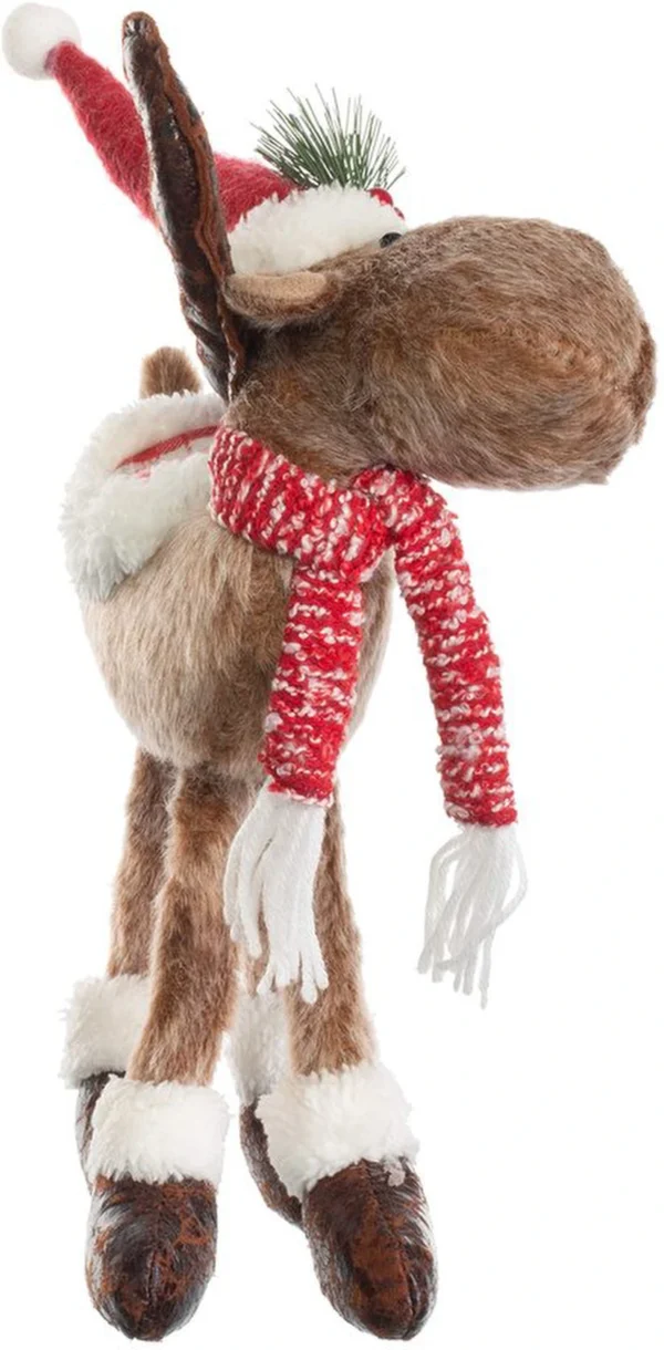 Unyqoos® Betoverende eland kerstdecoratie met charmante details voor elke ruimte