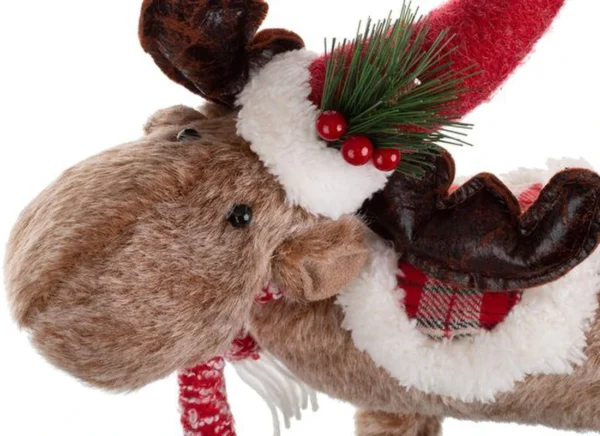 Unyqoos® Betoverende eland kerstdecoratie met charmante details voor elke ruimte