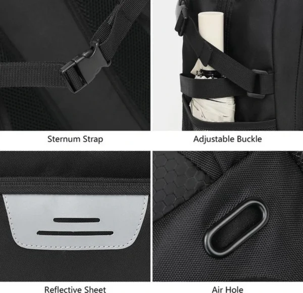 Unyqoos® Ruime en veelzijdige sportrugzak met bal- en schoenenvak voor heren