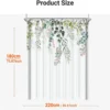 Unyqoos® Waterafstotend douchegordijn met groene bladprint en verzwaarde zoom 220x180 cm