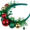 Unyqoos® Feestelijke haarband met kleurrijke ballen voor kerst en nieuwjaar