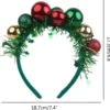 Unyqoos® Feestelijke haarband met kleurrijke ballen voor kerst en nieuwjaar