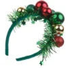 Unyqoos® Feestelijke haarband met kleurrijke ballen voor kerst en nieuwjaar