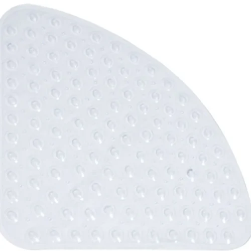 P-87213237041550-20260405140032.webp Unyqoos® Transparante antislip badkamerhoekmat met massage-effect en drainagegaten