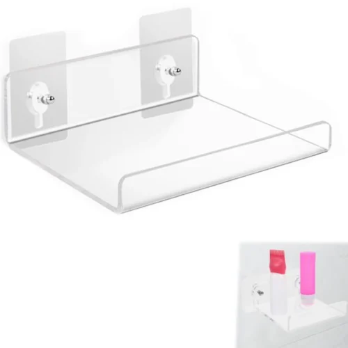 P-87213237050390-20260406082459.webp Unyqoos® Transparant acryl zwevend rek voor multifunctioneel gebruik in huis