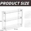 Unyqoos® Transparant acryl wandrek zonder boren voor efficiënte opbergruimte