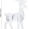 P-87213237097303-20260406092704.webp Unyqoos® Set van 2 Transparante Acryl Rendieren voor Kerst- en Feestdecoratie