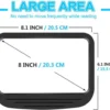 Unyqoos® Groot en licht vergrootglas met brede lens voor comfortabel lezen