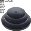P-87213237129145-20260406102046.webp Unyqoos® Zwart draaiplateau van 15 cm voor keuken, kruidenrek en elektronica