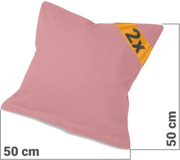 P-87213237134546-20260406113752.webp Unyqoos® Set van twee stijlvol eenvoudige kussenslopen van katoen in oudroze tint