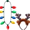 P-87213237138810-20260406092911.webp Unyqoos® Set van lichtgevende kerstketting en rendierhoofdband voor feestelijke outfits
