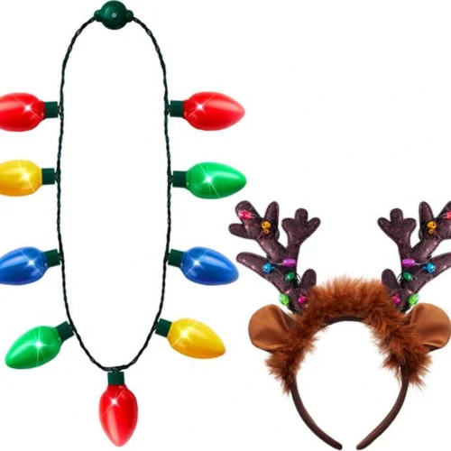 P-87213237138810-20260406092911.webp Unyqoos® Set van lichtgevende kerstketting en rendierhoofdband voor feestelijke outfits