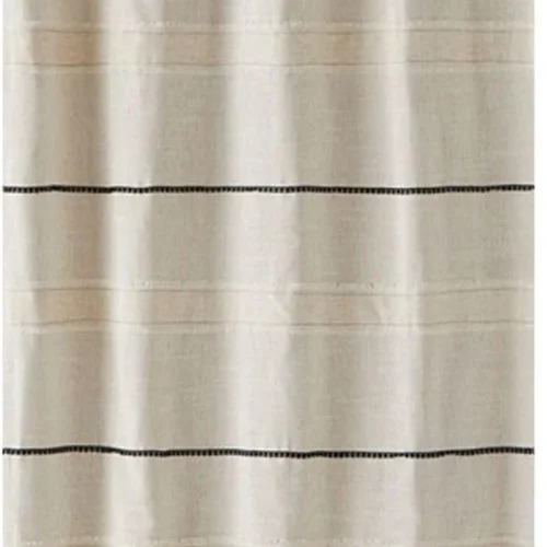 Unyqoos® Elegant Douchegordijn van Linnen en Polyester met Versterkte Ophangogen