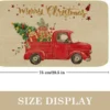 Unyqoos® Kerstdag Vrachtwagenprint Deurmat 43x75 cm Voor Binnen en Buiten