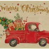 Unyqoos® Kerstdag Vrachtwagenprint Deurmat 43x75 cm Voor Binnen en Buiten